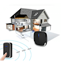 Miniatyrbillede 3 af 5: Plug & Play Trådløs dørklokke med lang rækkevidde, svart