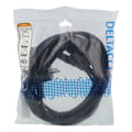 Miniatyrbillede 3 af 3: DELTACO apparat-Y-kabel, 3-vägs CEE 7/7-3xIEC C13, 1m+2m, svart
