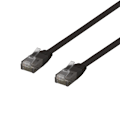 Miniatyrbild 2 av 3: DELTACO U/UTP Cat6 patchkabel, flat, 0,3m, 250MHz, svart