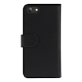 Miniatyrbild 3 av 7: DELTACO wallet case 2-in-1, iPhone 6/6s/7/8/SE (2020), magnetic back Svart