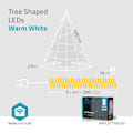 Miniatyrbild 10 av 11: Nedis SmartLife Julbelysning | Träd | Wi-Fi | Varm Vit | 200 LED's | 20.0 m | 5 x 4 m | Android™ / IOS