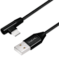 Miniatyrbild 2 av 7: LogiLink Vinklad USB-C-kabel USB 2.0 Max 3A 1m