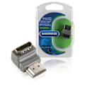 Pikkukuva 4 / 4: Bandridge High Speed HDMI Ethernet Sovitin Kulma, 90 ° HDMI-Liitin - HDMI Naaras Harmaa