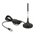 Pikkukuva 2 / 2: Delock DAB+ antenni, F-uros, RG-174, 21dBi, 2m kaapeli, magneettijalka