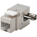 Miniatyrbillede 2 af 4: Goobay Keystone modul RJ45 CAT 6, STP, 250 MHz 17,4 mm bred, klemrække til IDC-montering (værktøjsfri), 90° vinklet udgang
