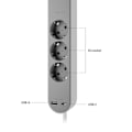 Pikkukuva 6 / 10: Hombli Smart Power Strip 3-way Grey USB-C & USB-A