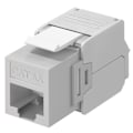 Miniatyrbild 1 av 5: Goobay Keystone-modul RJ45 CAT 6A, UTP 16,5 mm bred, krokodiltyp, klämlist för verktygslös IDC-montering