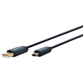 Pikkukuva 1 / 8: ClickTronic USB A - USB Mini B 2.0 Premium-sovitinkaapeli
