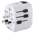 Miniatyrbillede 9 af 10: Hama Rejseadapter Världen Pro Light USB 3-ben