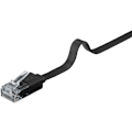 Miniatyrbillede 7 af 8: Goobay CAT 6 fladt patchkabel, U/UTP, sort kobberleder (CU), 5