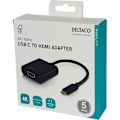 Pikkukuva 4 / 4: DELTACO USB-C - HDMI-sovitin, USB-C uros - HDMI naaras, musta