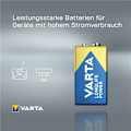 Miniatyrbild 3 av 7: Varta 6LR61/6LP3146/9 V Block (4922) batteri, 1 st. oförpackad alkaliskt manganbatteri, 9 V