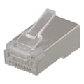 Miniatyrbild 1 av 3: DELTACO RJ45 kontaktdon för patchkabel, Cat6a, skärmad, 20-pack