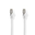 Pikkukuva 1 / 4: Nedis Cat 8.1 verkkokaapeli | S/FTP | RJ45 uros | RJ45 uros | 0.25 m | Pyöreä | LSZH | Valkoinen | Kirjekuori