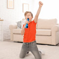 Miniatyrbild 4 av 4: Celly Mikrofon med Bluetooth-högtalare Blå
