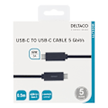 Pikkukuva 3 / 3: DELTACO USB-C-kaapeli, 0,5m, USB 3.1 Gen 1, musta