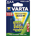 Miniatyrbild 4 av 7: Varta Batteri NiMH AAA/LR03 1.2 V 1000 mAh Professional 2-pack