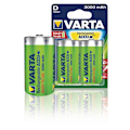 Pikkukuva 2 / 7: Varta Ladattava Ni-MH-Akku D | 1.2 V DC | 3000 mAh | Esiladattu | 2 - Läpipainopakkaus | HR20 | Keltainen / Vihreä