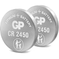 Miniatyrbillede 3 af 3: GP Knapcelle Lithium CR2450, 2-pak