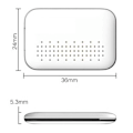Miniatyrbillede 3 af 4: Mini Smart GPS Tracker, Tag, Keyfinder, Bluetooth, Hvid