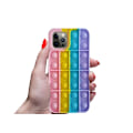 Miniatyrbild 2 av 2: Mobilskal med Pop it leksak till iPhone 12/12 Pro, Regnbåge Flerfärgad