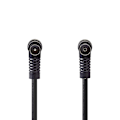 Pikkukuva 3 / 4: Nedis Koaksiaalikaapeli | IEC (Coax) Uros | IEC (Coax) Naaras | Niklattu | 120 dB | 75 Ohm | Nelinkertainen suojaus | 3.00 m | Pyöreä | PVC | Musta |