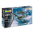 Pikkukuva 3 / 7: Revell 1:72 Combat Set Bf109G-10 & Spitfire Mk.V
