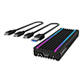 Pikkukuva 3 / 4: USB Type-C™ enclosure for M.2 NVMe SSD - RGB illuminated