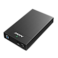 Pikkukuva 1 / 2: Ulkoinen kiintolevykotelo, USB 3.0, 3,5" HDD, USB-A, musta