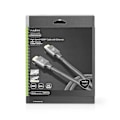 Miniatyrbillede 6 af 9: Nedis High Speed ​​HDMI ™ kabel med Ethernet | HDMI™ Stik | HDMI™ Stik | 4K@60Hz | ARC | 18 Gbps | 5.00 m | Runde | Bomuld | Grå / Gun Metal Grå | Cov