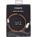 Pikkukuva 3 / 3: STREETZ USB-kaapeli, kangasp., Type A ur - Type Micro B, 1m, oranssi