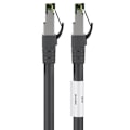 Pikkukuva 4 / 8: Goobay Patchkabel CAT 8.1, S/FTP (PiMF), svart 99,9 % syrefri kopparledare (OFC), AWG 24, halogenfri kabelhölje (LSZH)