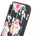 Pikkukuva 4 / 6: Takakuori iPhone X/XS:lle, Flowers Svart