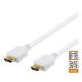 Pikkukuva 2 / 3: DELTACO High-Speed Premium HDMI -kaapeli, 2m, Ethernet, 4K UHD, valk.