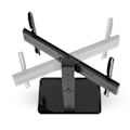 Miniatyrbillede 10 af 11: Nedis Fast TV Stand | 37 - 70 " | Maksimal vægt: 40 kg | Justerbare forudfastsatte højder | Hærdet Glas / Stål | Sort
