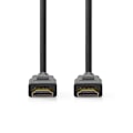 Pikkukuva 3 / 4: Nedis Ultra High Speed ​​HDMI ™ -kaapeli | HDMI™ liitin | HDMI™ liitin | 8K@60Hz | 48 Gbps | 3.00 m | Pyöreä | 6.7 mm | Musta | Label