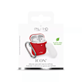 Miniatyrbillede 5 af 5: Puro Silicon Case for AirPods 2016/19 w/carabin, Red