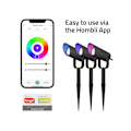 Miniatyrbillede 5 af 10: Hombli Smart Spots Udendørs 3-pak RGB CCT Sort