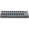 Pikkukuva 3 / 9: LogiLink USB-hub 10+1-port med separata På/Av-knappar USB 3.2 Gen 1