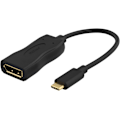 Miniatyrbild 2 av 5: DELTACO USB 3.1 till DisplayPort adapter, USB typ C - DP hona, svart