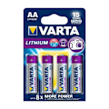 Pikkukuva 1 / 2: Varta Litium Paristo AA | 1.5 V DC | 2900 mAh | 4-Blister-kortti | Harmaa / Hopea