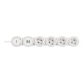 Miniatyrbillede 1 af 8: DELTACO Flexible 4-Socket Power strip, 1,4m, 16A 3500W, 2x USB-A, whit