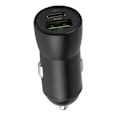 Pikkukuva 1 / 6: Maxlife MXCC-04 PD QC autolaturi 1x USB-C 1x USB 20W, musta