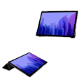 Miniatyrbild 5 av 8: Tri-fold fodral med stativfunktion för Galaxy Tab A7 10.4 T500/T505, Svart Svart