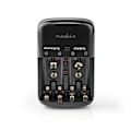 Miniatyrbild 2 av 11: Nedis NiMH Batteriladdare AA / AAA | 1.2 / 9 V DC | 0.5 A A | Underhållsladdning | Euro / Typ C (CEE 7/16) | Batteritypsenergi: AA / AAA / E-Block | S