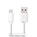 Pikkukuva 2 / 5: Nedis Lightning Kaapeli | USB 2.0 | Apple Lightning 8-Pin | USB-A Uros | 480 Mbps | Niklattu | 1.00 m | Pyöreä | PVC | Valkoinen | Laatikko