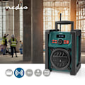 Miniatyrbillede 9 af 11: Nedis DAB+ Radio | Radio på Byggepladsen | DAB+ / FM | 2.2 " | Sort hvid skærm | Batteri / Strømforsyning | Digital | 15 W | Bluetooth® | Vækkeur | Sl