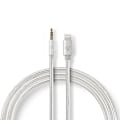Pikkukuva 4 / 9: Nedis Lightning Sovitin | Apple Lightning 8-Pin | 3.5 mm uros | Kullattu | 1.00 m | Pyöreä | Nailon