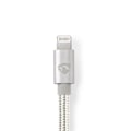 Pikkukuva 7 / 9: Nedis Lightning Kaapeli | USB 2.0 | USB-C™ Uros | Apple Lightning 8-Pin | 480 Mbps | Kullattu | 2.00 m | Pyöreä | Nailon / Punottu | Alumiini | Laatik