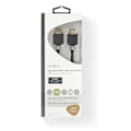Miniatyrbillede 5 af 5: Nedis High Speed ​​HDMI ™ kabel med Ethernet | HDMI™ Stik | HDMI™ Stik | 4K@60Hz | ARC | 18 Gbps | 0.50 m | Runde | PVC | Antracit | Window Box